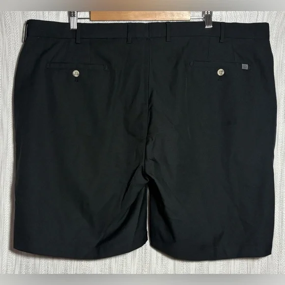 Peter Millar Black Flat Front Shorts - Picture 2 of 3